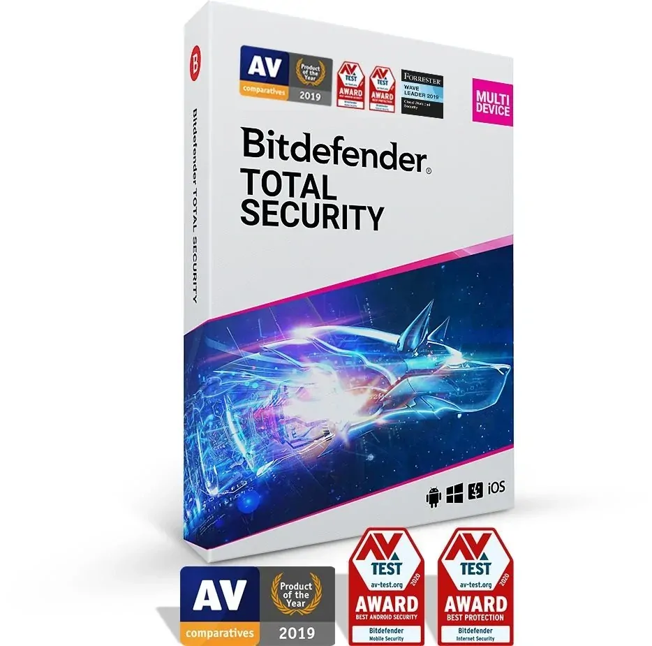 Bitdefender Total Security pro 5 zařízení na 2 roky (elektronická licence)